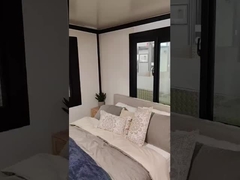 Prefabricação rápida Pequenas casas de contêineres de expansão telhados metálicos ondulados