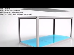 Casas em contêineres de caravana dobráveis modulares e à prova d'água