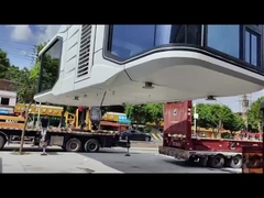 8.5 metros Casa cápsula espacial Casas pré-fabricadas resistência ao vento