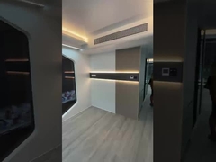 Casas de cápsulas espaciais modulares temporárias