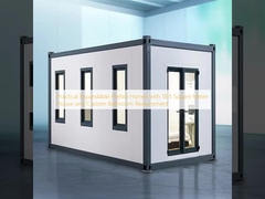 Casas pré-fabricadas práticas expansíveis com casa de 18,5 metros quadrados e banheiro personalizado