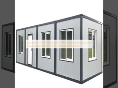 Isolamento EPS/PU/Rock Wool Prefab Folding House com design personalizável Instalação fácil e rápida