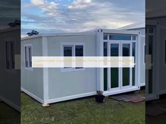 Casa pré-fabricada expansível personalizável com estrutura de aço galvanizado