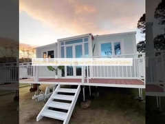 Casa pré-fabricada dobrável de 20 pés/40 pés com sistema elétrico CE/UL