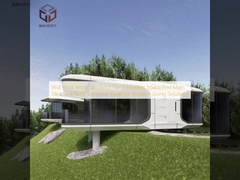 Painel Sandwich de Wall Rock Wool Moderno Space Pod Estrutura Principal Painel Sandwich de Aço para Soluções de Vida Moderna