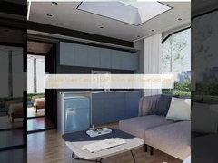 Casa Cápsula Espacial Portátil 8 Toneladas com Estrutura de Aço Galvanizado