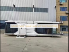 Casa Cápsula Espacial Futurista com Painéis Solares 500kg