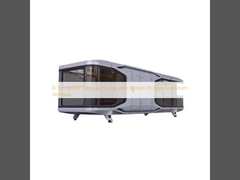 Casa da cápsula espacial de 8 toneladas com janela de alumínio da ponte quebrada