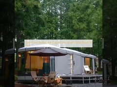 Casa de cápsula espacial de aço galvanizado com painéis solares 8 toneladas