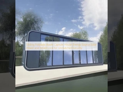 Casa Cápsula Apple Dobrável Deslizante Fonte de Energia Solar e Fechadura Inteligente para Segurança Incomparável