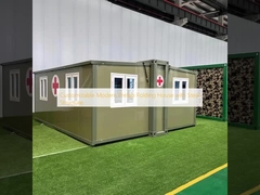 Casa dobrável pré-fabricada moderna personalizável com estrutura de aço