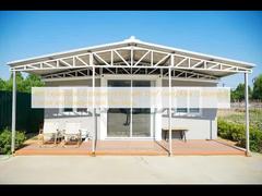 Casa de contêiner de 40 pés com 72m2 de área de estar, cor personalizada e encanamento pronto para uso