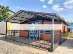 Casa Contêiner Expansível de 40 pés com Tamanho Dobrado de 2200mm 5900x6300x2480mm Tamanho Estendido e Acessórios Inclusos