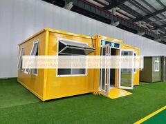 Casas pré-fabricadas expansíveis de baixa manutenção com 2 KN/m2 de carga do piso e bordas impermeáveis para instalação rápida