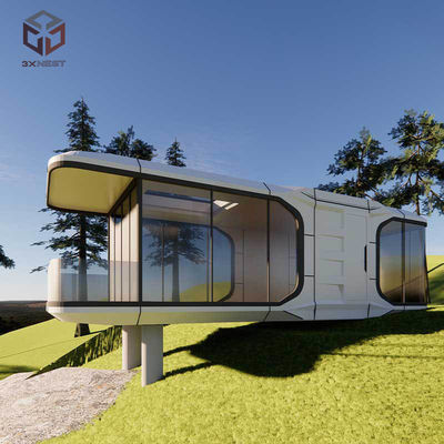 comprar 8.5 metros Casa cápsula espacial Casas pré-fabricadas resistência ao vento online manufacture