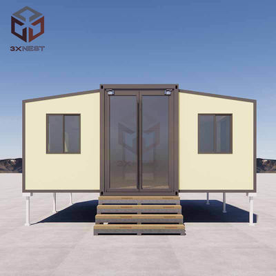comprar Casa de contêineres de asa dupla com balcão EPS/PU/isolamento de lã de rocha online manufacture
