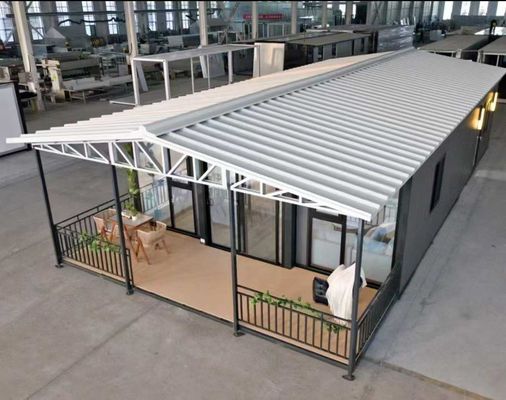 comprar Habitação temporária ou permanente Casa de contêineres expansível de 30 pés com porta de segurança de aço online manufacture