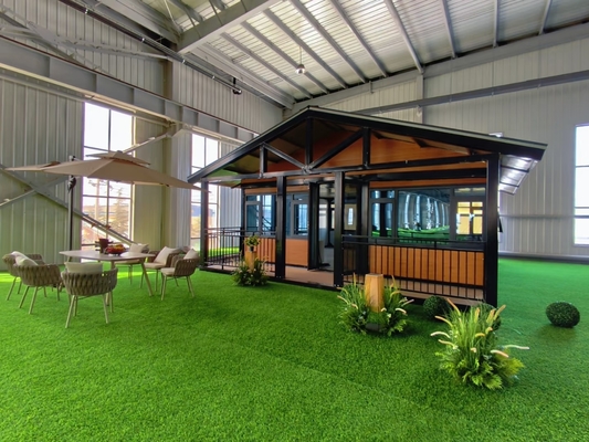 comprar Casa Dobrável Pré-fabricada Moderna com Espessura do Piso de 50mm e Janela Deslizante de PVC online manufacture