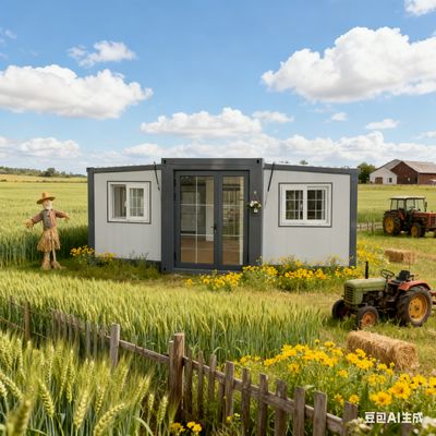 comprar Foldable 20ft Container with 37 Square Meters Floor Area Bending Parts 2.0mm Bottom Beam and 50-75mm EPS Sandwich Panel Fabricação em linha