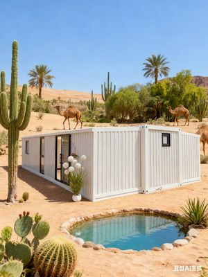 comprar 40ft Expandable Container Home with T50 Mm EPS Roof 72m² Floor Area and 18mm Fireproof Cement Fiber Floor Fabricação em linha