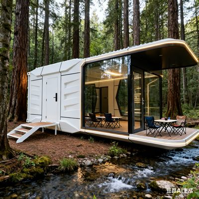 comprar Casa cápsula espacial com L8560 * W3460 * H3400 Dimensões para 2 pessoas Alojamento e interior personalizável Fabricação em linha