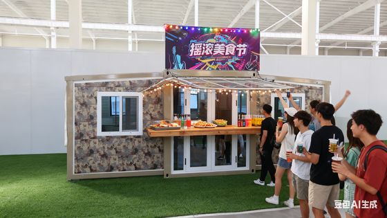 comprar Recipiente dobrável de 20 pés com piso de fibra de cimento à prova de fogo de 18 mm, garantia de 1 ano e painéis sanduíche EPS de 75 mm Fabricação em linha