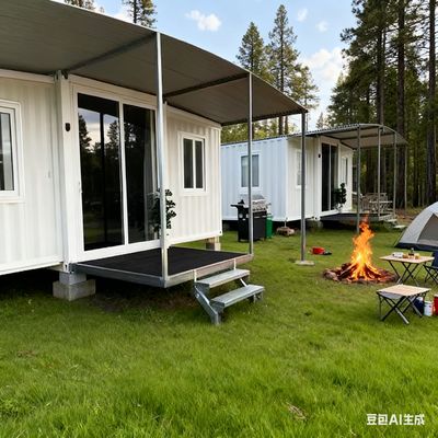comprar Foldable Modular Homes with L2950*W2200*H2480 Folded Size and L2950*W6300*H2480 Expanded Size for 18.5 Square Meters Floor Area Fabricação em linha