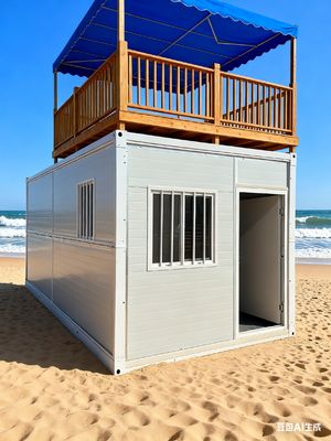 comprar 2 quartos Flat Pack Folding House com 0,5KN/m2 resistente ao vento e desempenho sísmico nível 8 Fabricação em linha