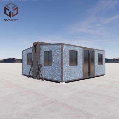 comprar Fully Galvanized Side Frame Prefab Folding House with Grade 8 Earthquake Resistance and 27.5 Square Meters Floor Area Fabricação em linha