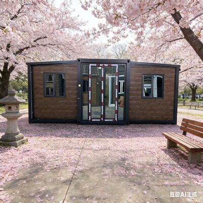 comprar Container dobrável de 20 pés com tamanho dobrável de 5900 × 2200 × 2480 mm com estrutura de aço leve galvanizado personalizável para fácil manuseio Fabricação em linha