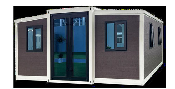 Telhado de metal ondulado 40ft Container expansível Casa com sistema elétrico e 32A protetor de fugas