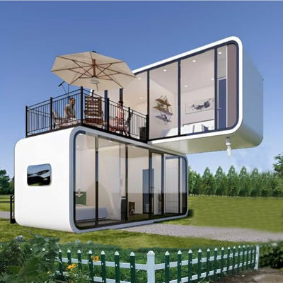 6m Casa de cápsula de maçã Container de cabine Estrutura de aço galvanizado