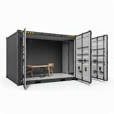 40ft Containers de transporte convertidos Flatpack Habitação temporária Casa