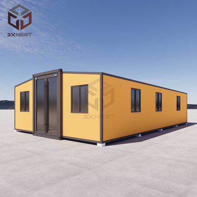Pequena casa de 40 pés de comprimento, contêiner expansível, pré-fabricada