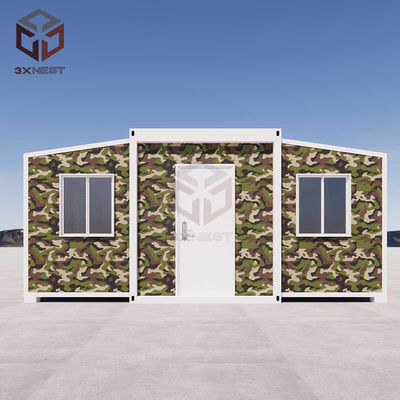 Casa de contêiner expansível à prova de fogo com placa de aço de cor T65mm EPS