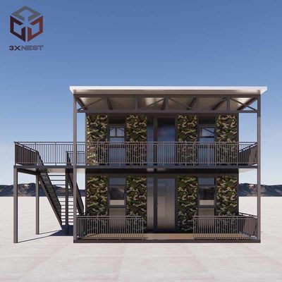 Design de interiores personalizável 40ft Container expansível Casa com dois quartos 20-30 anos de durabilidade