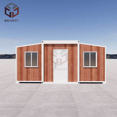 Casa de aço estendível Casa Container piso de madeira compensada 56 metros quadrados