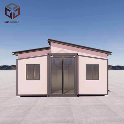Edifícios pré-construídos Flat Pack Modular Prefab Casa expansível personalizada