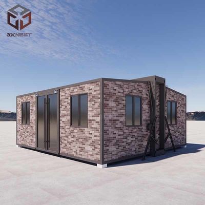 Casa de contêiner de luxo impermeável pré-fabricada de aço dobrável Casas personalizáveis