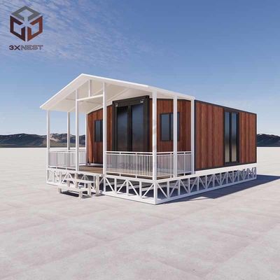 Grau 8 Resistência a terremotos Casa pré-fabricada de luxo com design de telhado personalizável