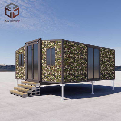 Habitação temporária ou permanente Casa pré-fabricada de luxo com piso de compensado