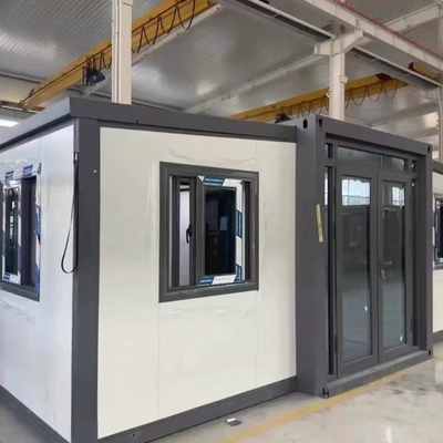 Casa pré-fabricada expansível com estrutura de aço galvanizado 18,5 m²