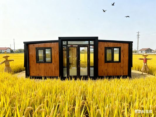 20FT Prefab Home with 2 Bedrooms Hot Dip Galvanized Frame and Thermal-Break Aluminum Windows