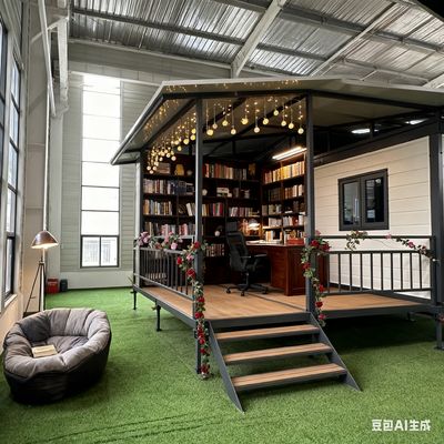 Temporary Housing Solution Collapsible 20ft Container House with Canopy