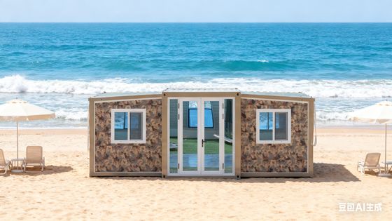 Contentor dobrável de 20 pés com telhado de dupla inclinação personalizável fácil de enviar