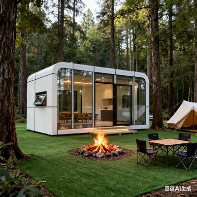 Casa Cápsula Apple Conectada por WiFi para 2 Pessoas Portátil e Fácil de Montar