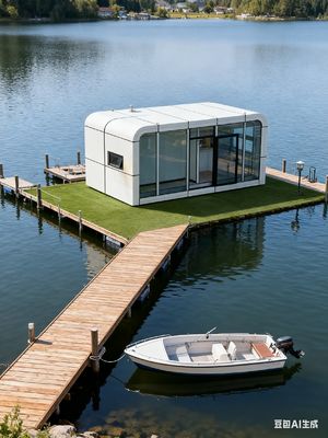 Recursos de Casa Inteligente na Apple Capsule House Peso Líquido Total 5,4 Toneladas Acomoda 2 Pessoas