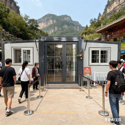 Container dobrável de 20 pés com peças dobradas de 2,0 mm Dimensões dobradas L5900*W2200*2480mm e desempenho sísmico Nível 8