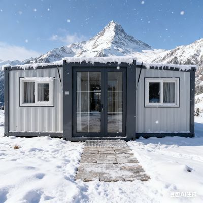 Contentor dobrável moderno de 20 pés com desempenho sísmico nível 8 Bull 30*30 Luz plana Lame e capacidade de 1.172 pés cúbicos