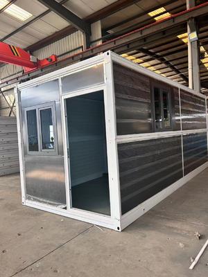 Permanent Flat Pack Folding House Eco-Friendly and Structured Surface with Electrostatic Spraying White